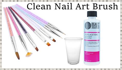 how to clean nail art brushes and the importance of consistency in life